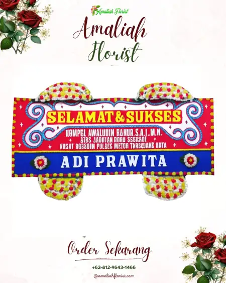 Papan Bunga Ucapan Selamat Oridek