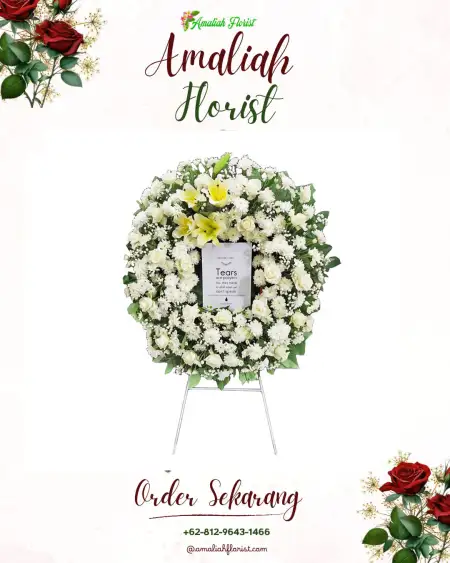 Krans Bunga Duka Oridek
